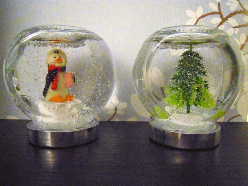 Kit DIY Boule à Neige En Verre - 150 Mm - Avec Base En Porcelaine - Idée Cadeau Créative Et Personnalisable