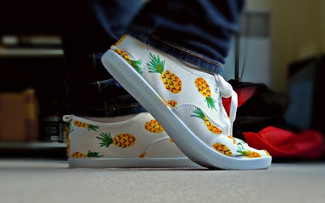 DIY : Chaussures Ananas