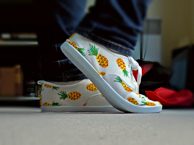 DIY : Chaussures Ananas